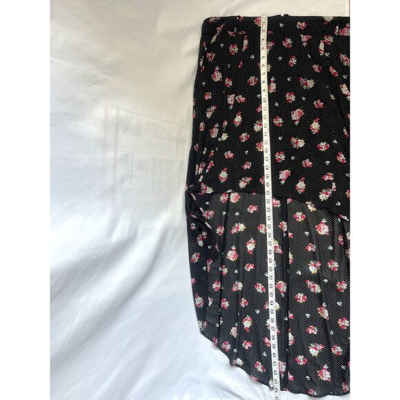 Torrid NWT Hi Low Polka Dot Floral Skirt Size 18 Flowy Feminine Romantic Cute - Picture 12 of 12